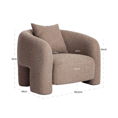 Richmond Möbel | Lounge Stuhl Tuscany | Beige-graffic