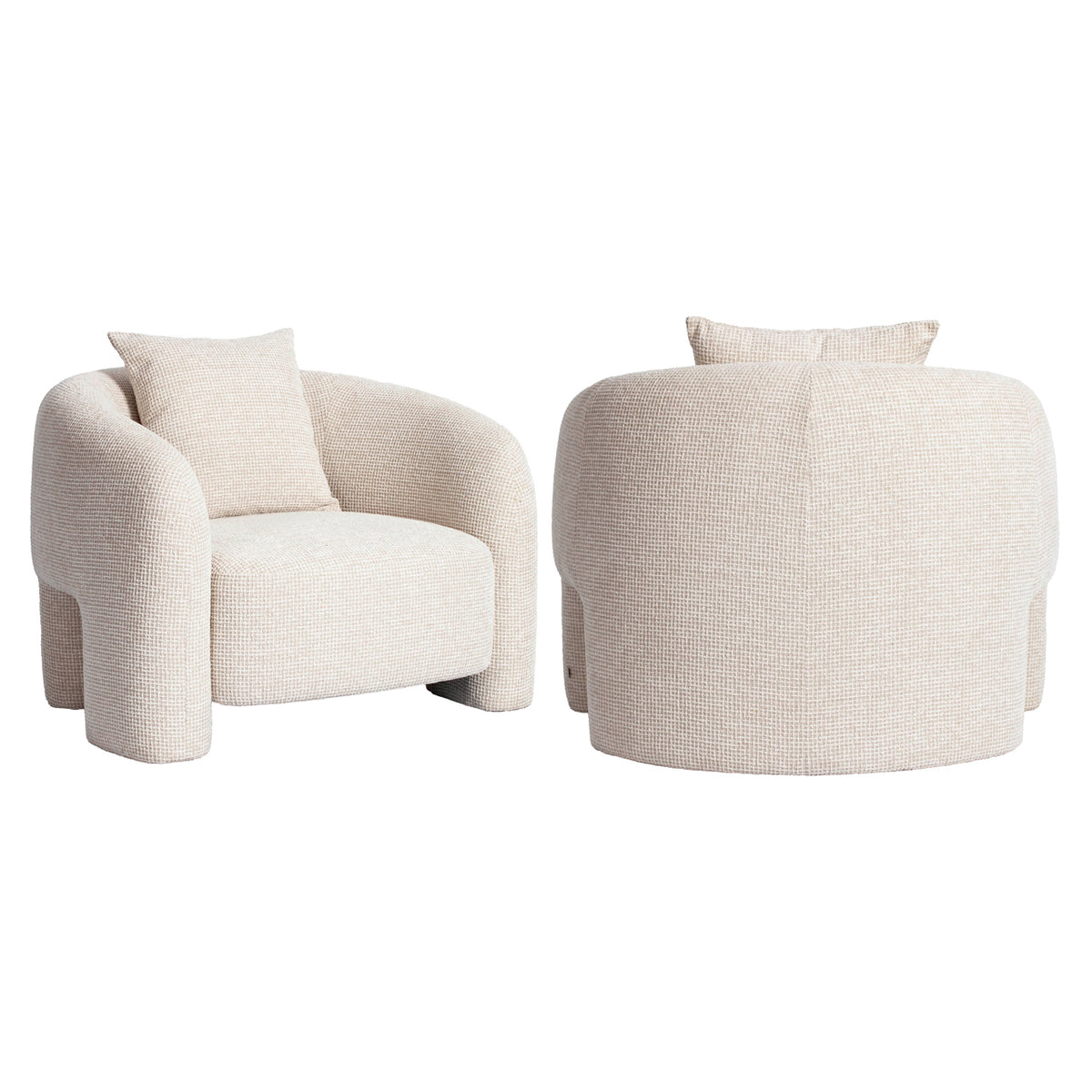 Richmond Möbel Lounge Stuhl Tuscany beige blockweave | 216049