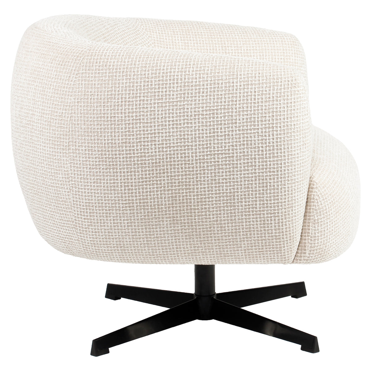 Richmond Möbel Lounge Stuhl Estelle drehbar beige blockweave | 216055