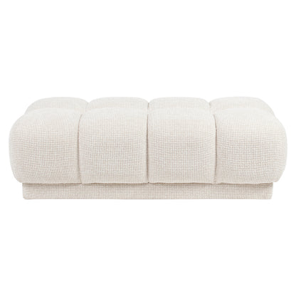 Richmond Möbel Hocker & Fußbank Noah beige blockweave | 216057