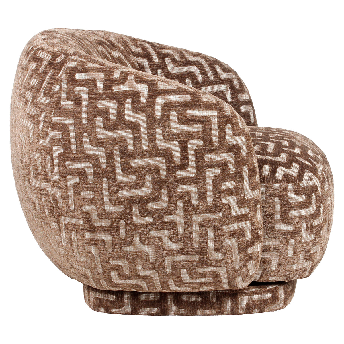 Richmond Möbel Lounge Stuhl Negreslo drehbar brown labyrinth | 216058