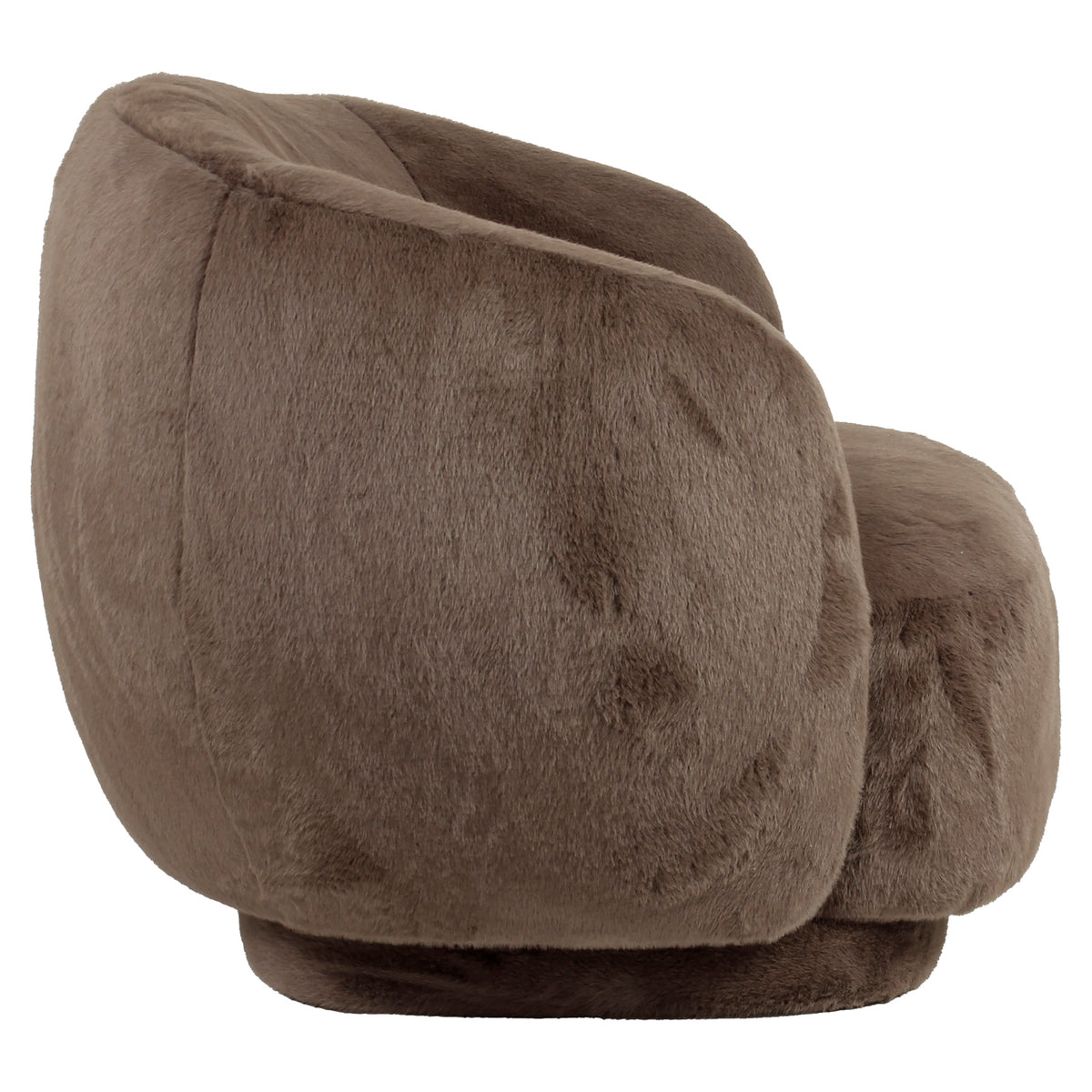 Richmond Möbel Lounge Stuhl Negreslo drehbar brown fluffy | 216059