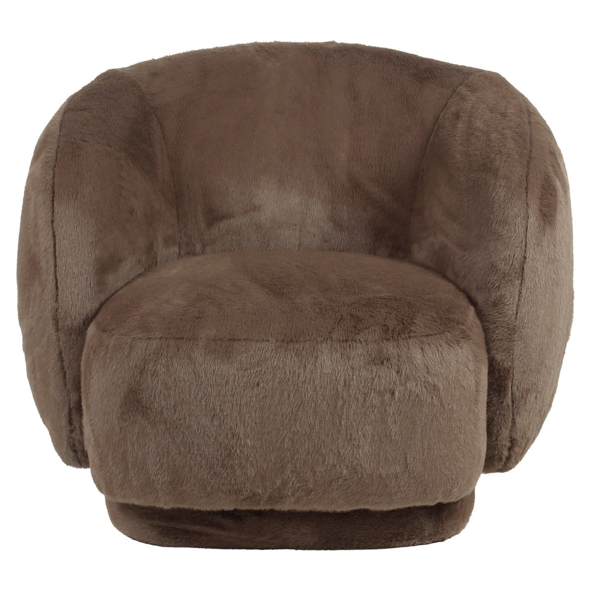Richmond Möbel Lounge Stuhl Negreslo drehbar brown fluffy | 216059