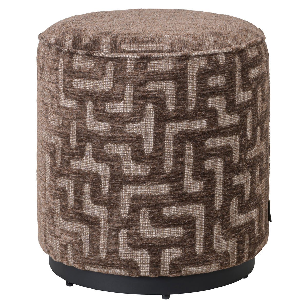 Richmond Möbel Hocker & Fußbank Lexie brown labyrinth | 216060