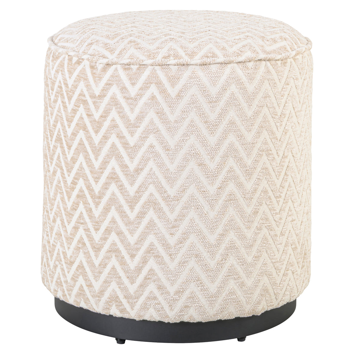 Richmond Möbel Hocker & Fußbank Lexie beige chevron | 216061