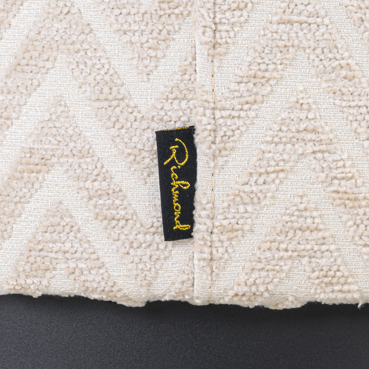 Richmond Möbel Hocker & Fußbank Lexie beige chevron | 216061