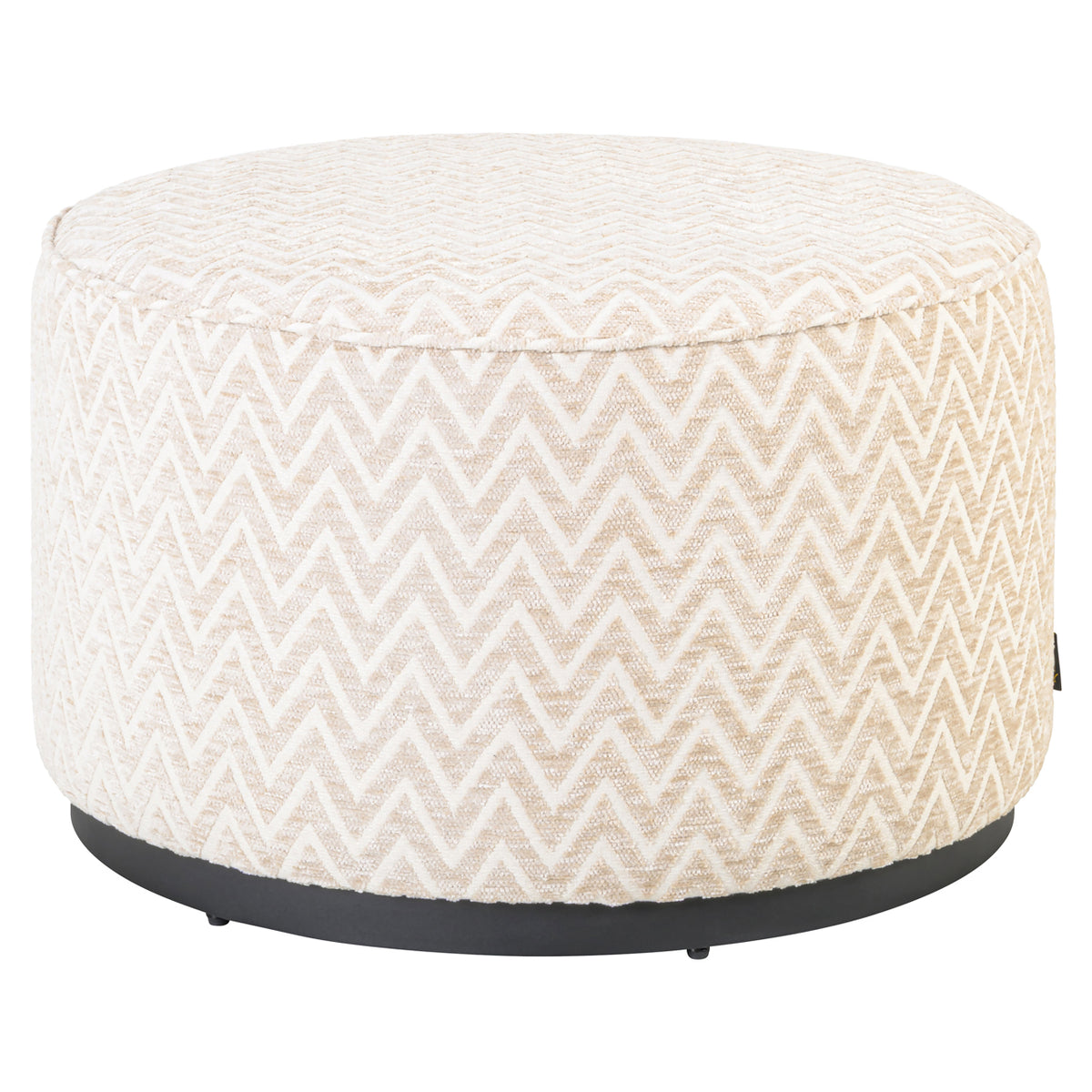Richmond Möbel Hocker & Fußbank Lexie beige chevron | 216063