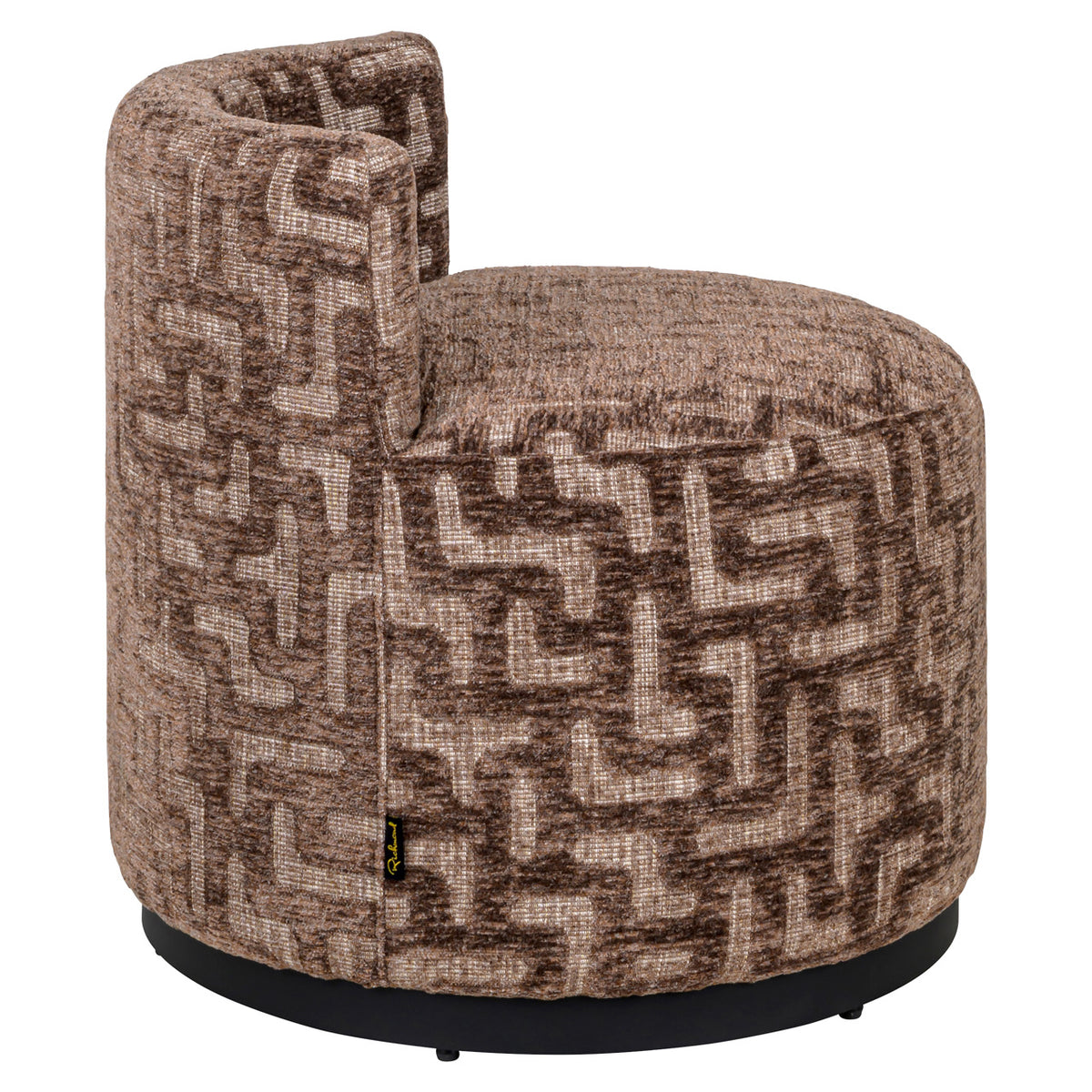 Richmond Möbel Lounge Stuhl Franny brown labyrinth | 216067