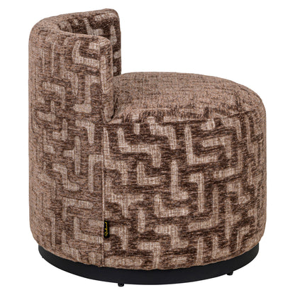 Richmond Möbel Lounge Stuhl Franny brown labyrinth | 216067