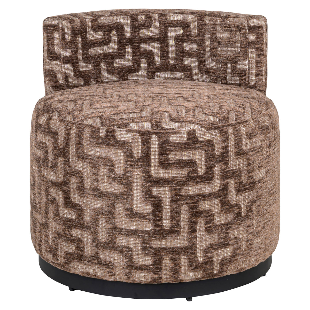 Richmond Möbel Lounge Stuhl Franny brown labyrinth | 216067