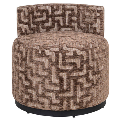 Richmond Möbel Lounge Stuhl Franny brown labyrinth | 216067