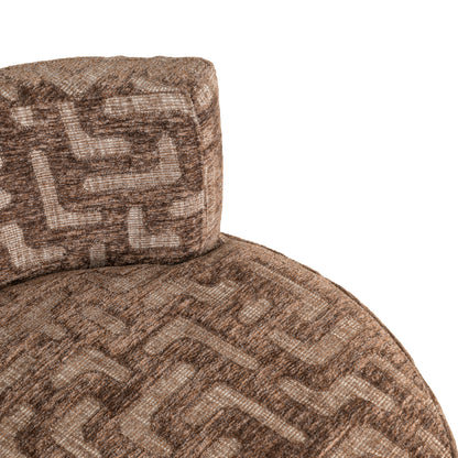 Richmond Möbel Lounge Stuhl Franny brown labyrinth | 216067