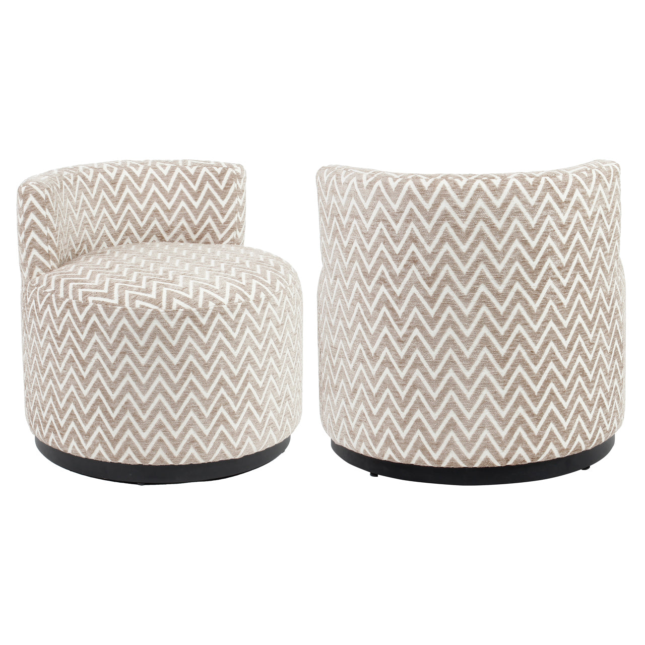 Richmond Möbel | Lounge Stuhl Franny sand chevron | sand-chevron