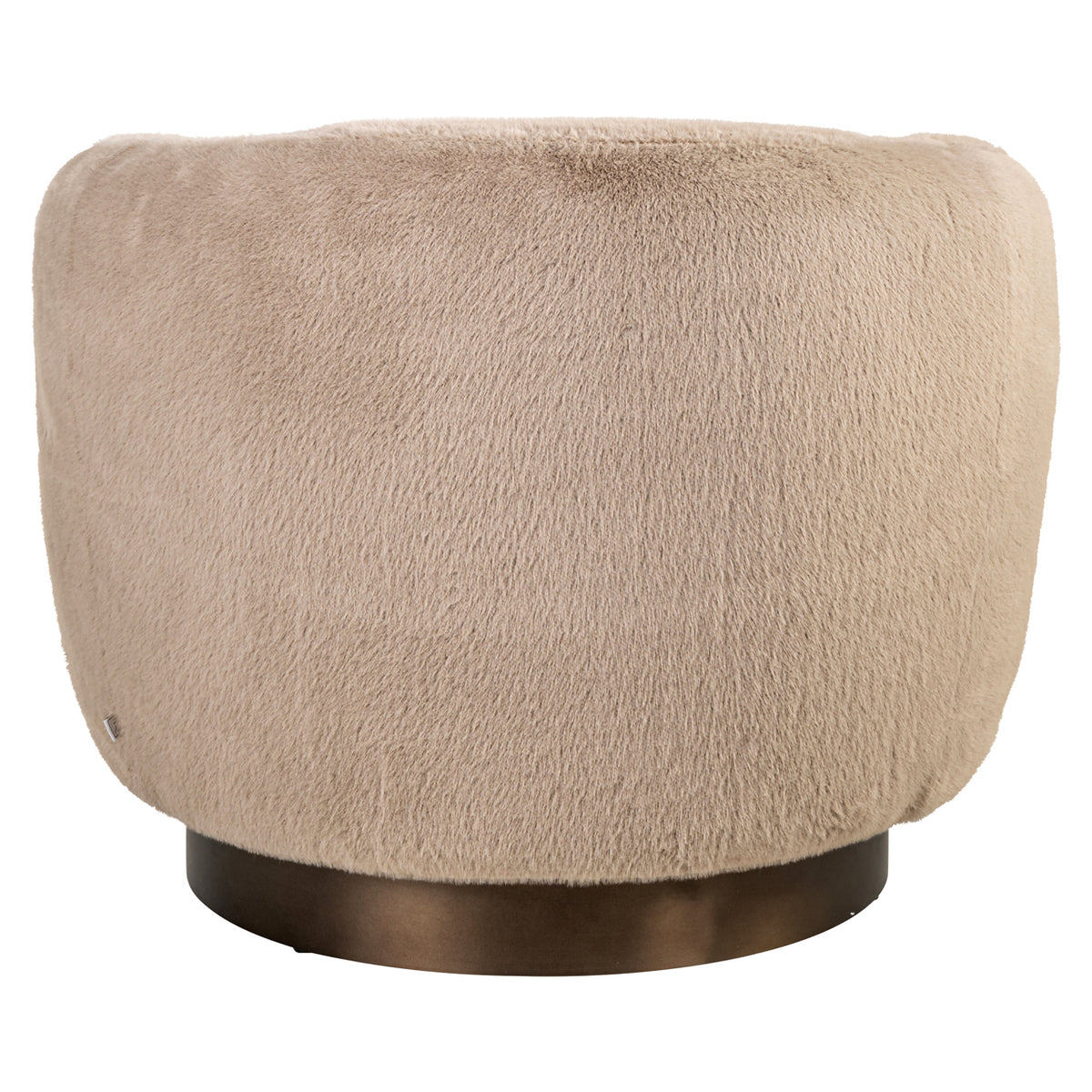 Richmond Möbel Lounge Stuhl Colmar drehbar khaki fluffy | 216080
