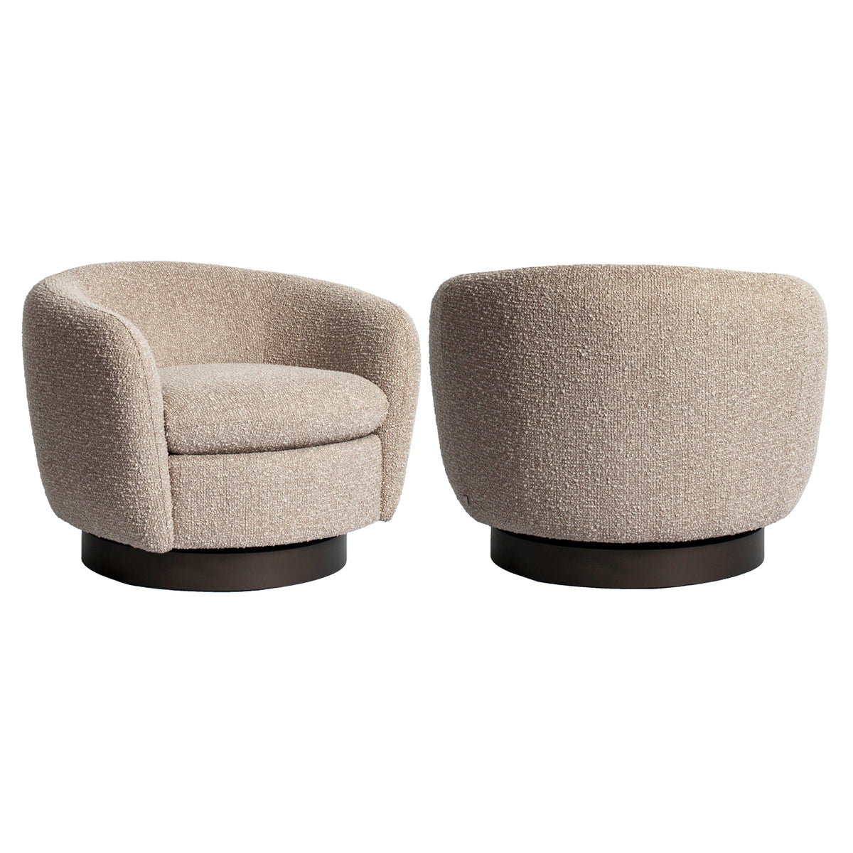 Richmond Möbel Lounge Stuhl Colmar drehbar natural chunky | 216085