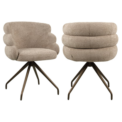Richmond Möbel | Esszimmerstuhl Kayla drehbar | Cream-unicorn
