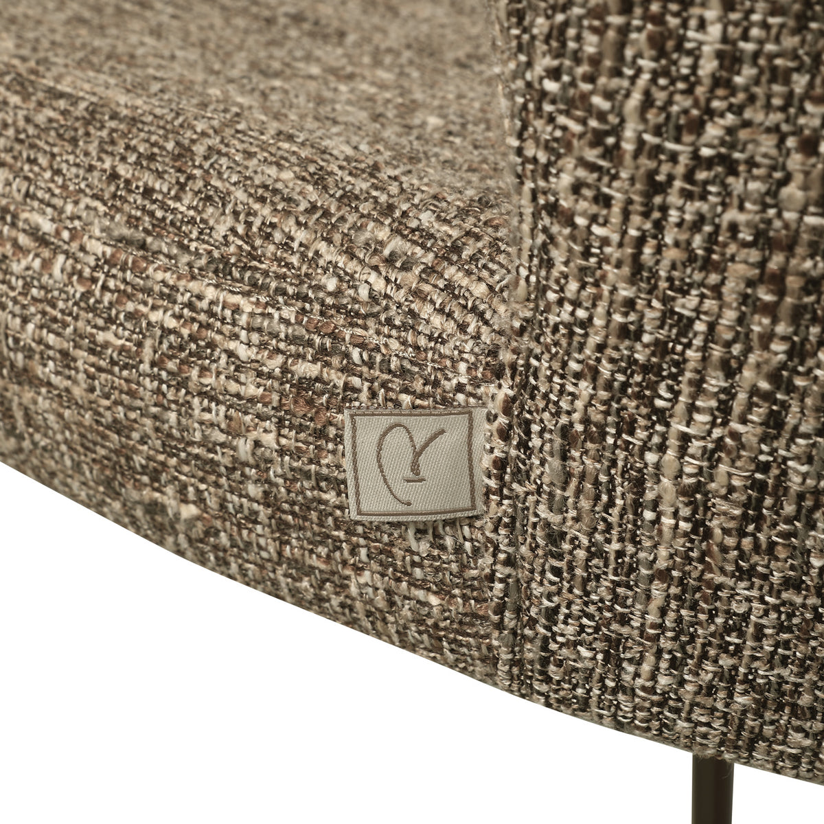 Richmond Möbel Thekenstuhl Odarby Feuerresistent brown tweed | 216096