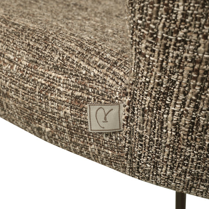 Richmond Möbel Thekenstuhl Odarby Feuerresistent brown tweed | 216096