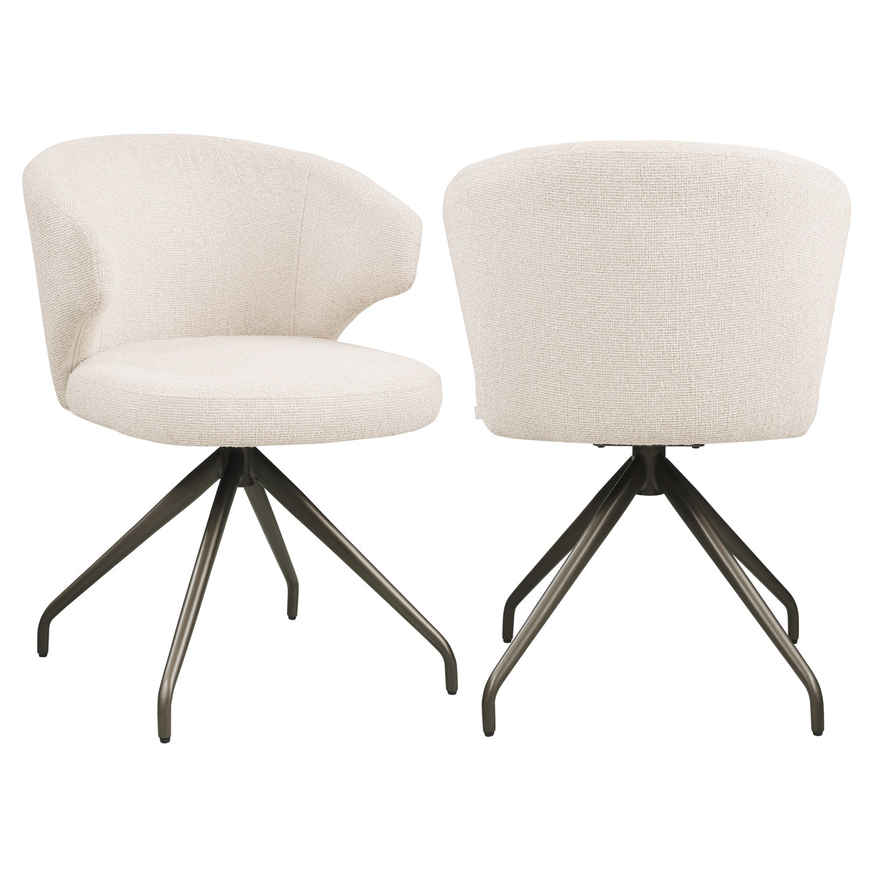 Richmond Möbel | Esszimmerstuhl Milly drehbar | Cream-fusion