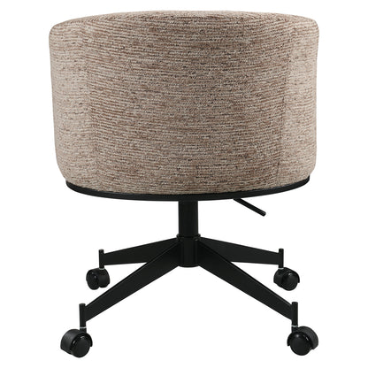 Richmond Möbel | Esszimmerstuhl Rochenne drehbar auf Rollen | Beige-graffic