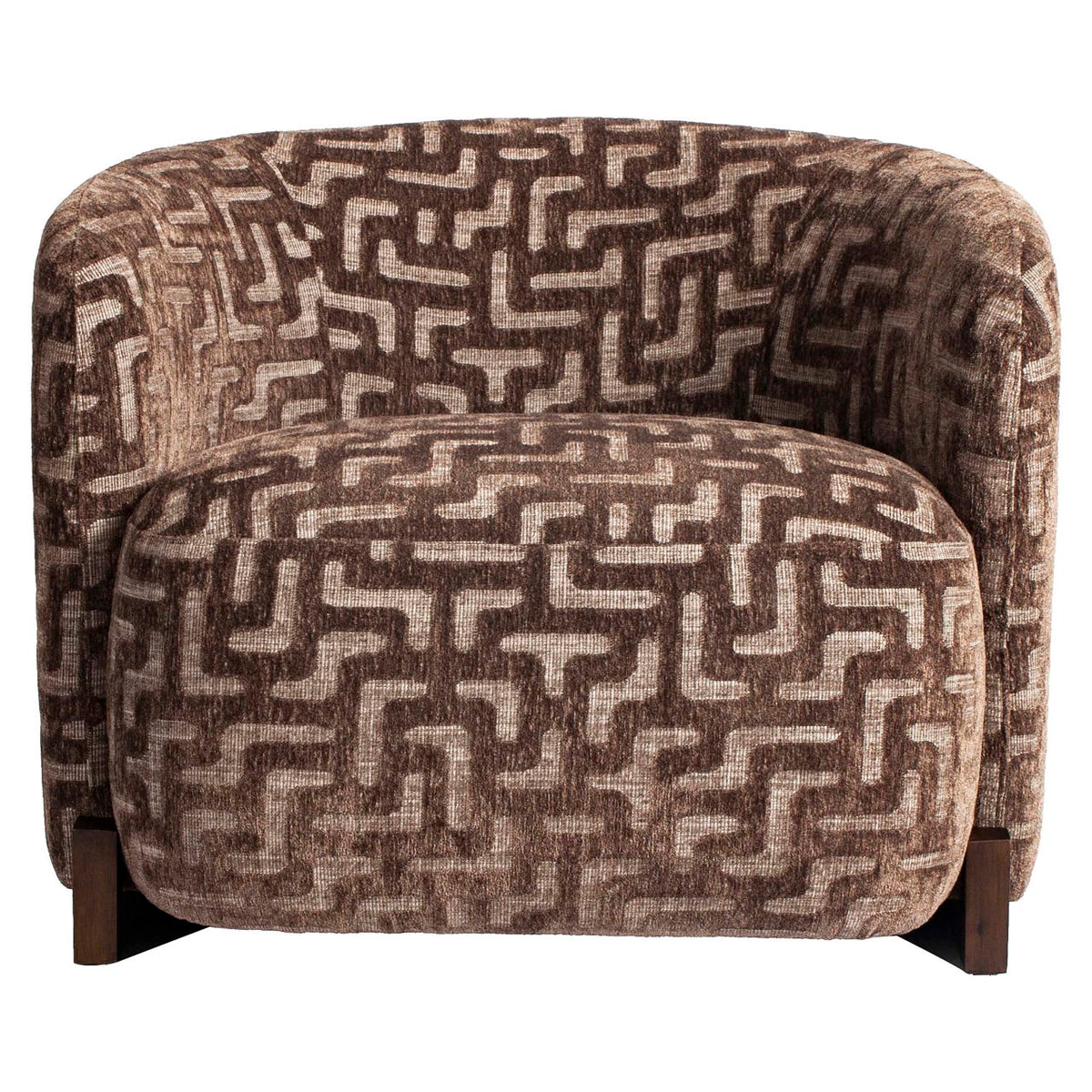 Richmond Möbel Lounge Stuhl Hannah Feuerresistent brown labyrinth | 216109