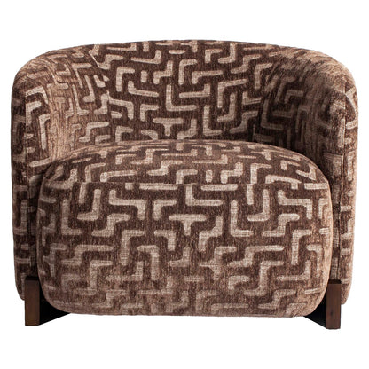 Richmond Möbel Lounge Stuhl Hannah Feuerresistent brown labyrinth | 216109