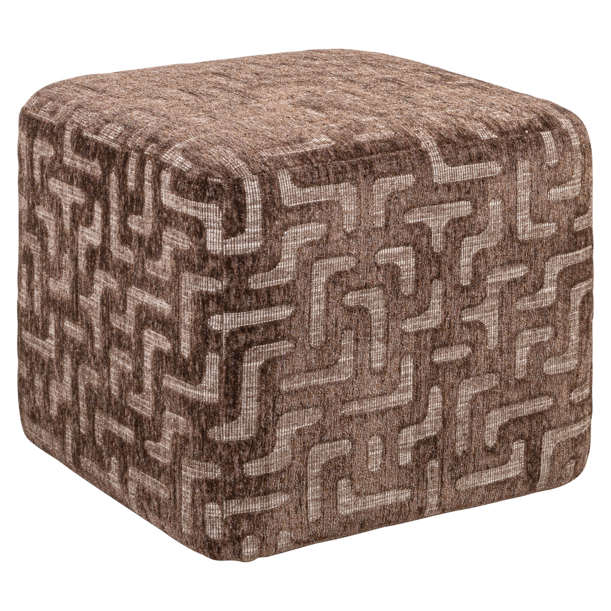 Richmond Möbel Hocker & Fußbank Ciela brown labyrinth | 216374