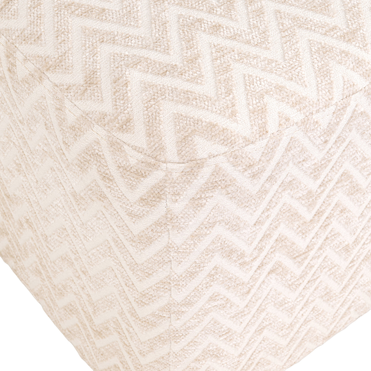 Richmond Möbel Hocker & Fußbank Ciela beige chevron | 216375