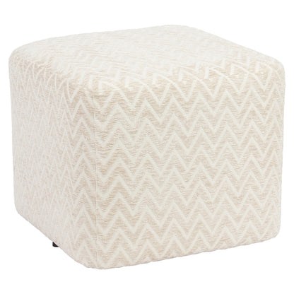 Pouffe & Footstool Ciela beige chevron