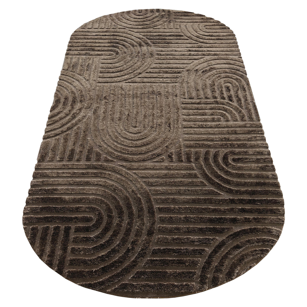Richmond Möbel Teppich Liff dark brown | 216381