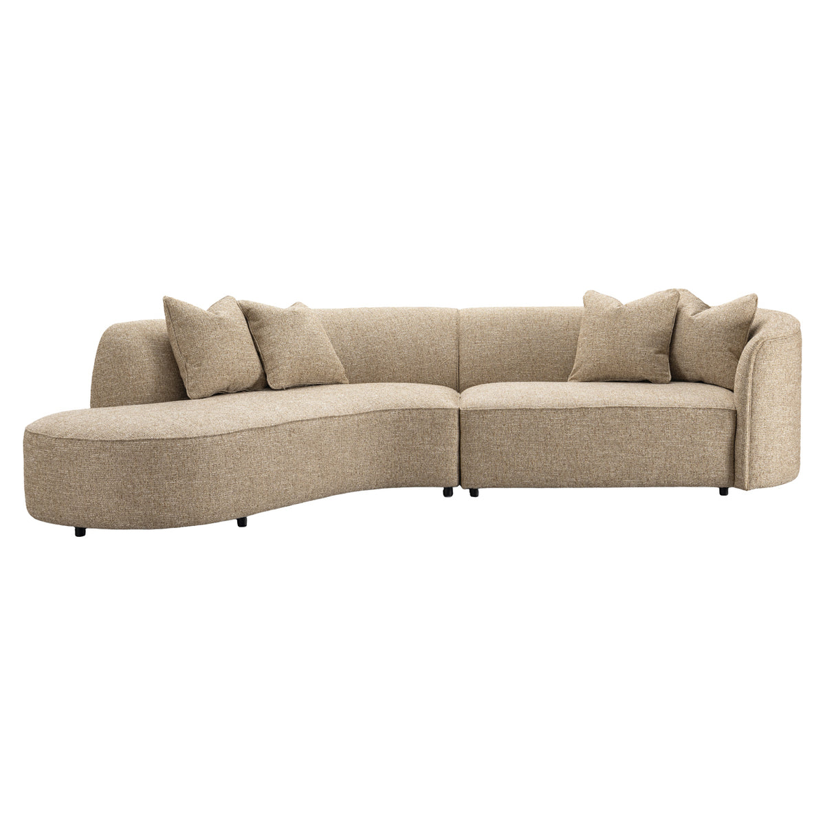 Richmond Möbel Sofa Romero ottoman Feuerresistent sand tweed | 216600