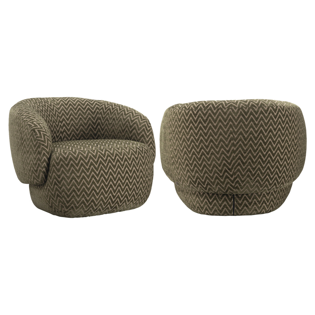 Richmond Möbel Lounge Stuhl Milano moss chevron | 216623