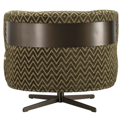 Richmond Möbel Lounge Stuhl Lauren drehbar moss chevron | 216625