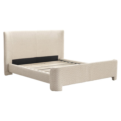 Richmond Möbel Bett Divana beige chevron | 216632