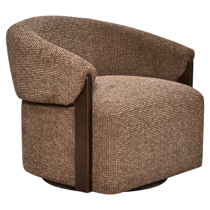 Richmond Möbel Lounge Stuhl Marina drehbar Feuerresistent brown blockweave | 216738