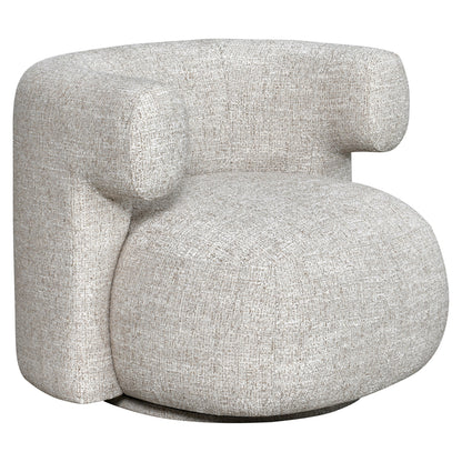 Richmond Möbel Lounge Stuhl Talley drehbar cream tweed | 216740