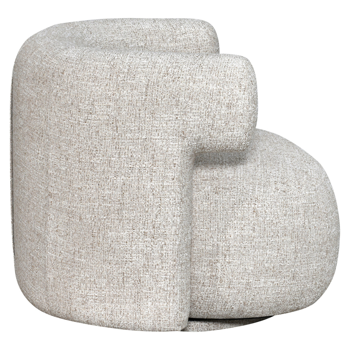 Richmond Möbel Lounge Stuhl Talley drehbar cream tweed | 216740