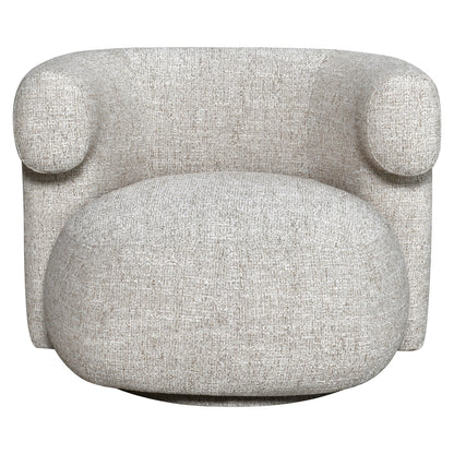 Richmond Möbel Lounge Stuhl Talley drehbar cream tweed | 216740