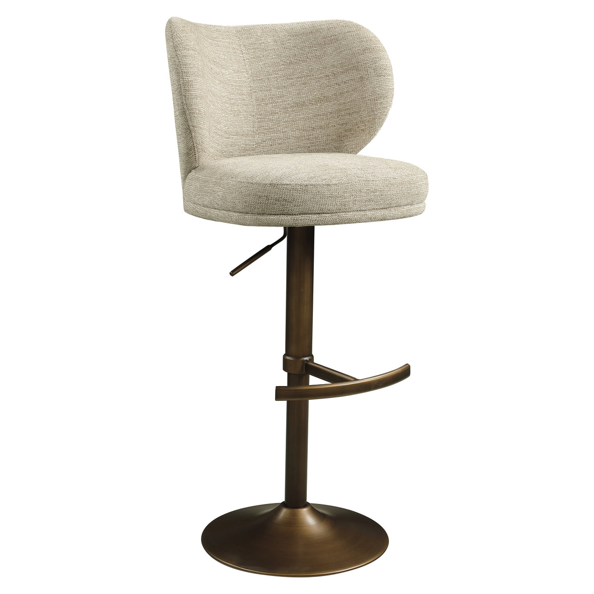 Richmond Möbel Barhocker Amely drehbar natural softweave | 216764