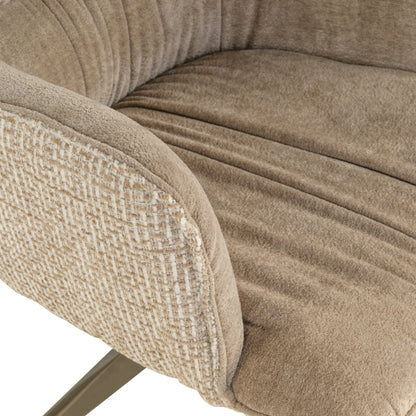 Richmond Möbel Esszimmerstuhl Chase drehbar cream blockweave | 216781