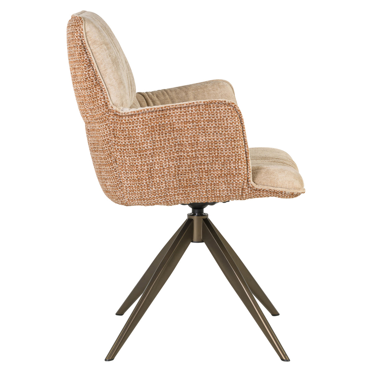 Richmond Möbel Esszimmerstuhl Chase drehbar ginger jacquard | 216782