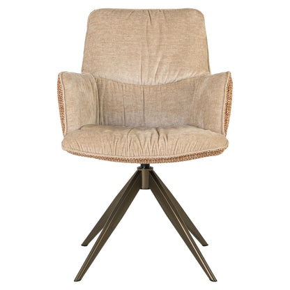 Richmond Möbel Esszimmerstuhl Chase drehbar ginger jacquard | 216782