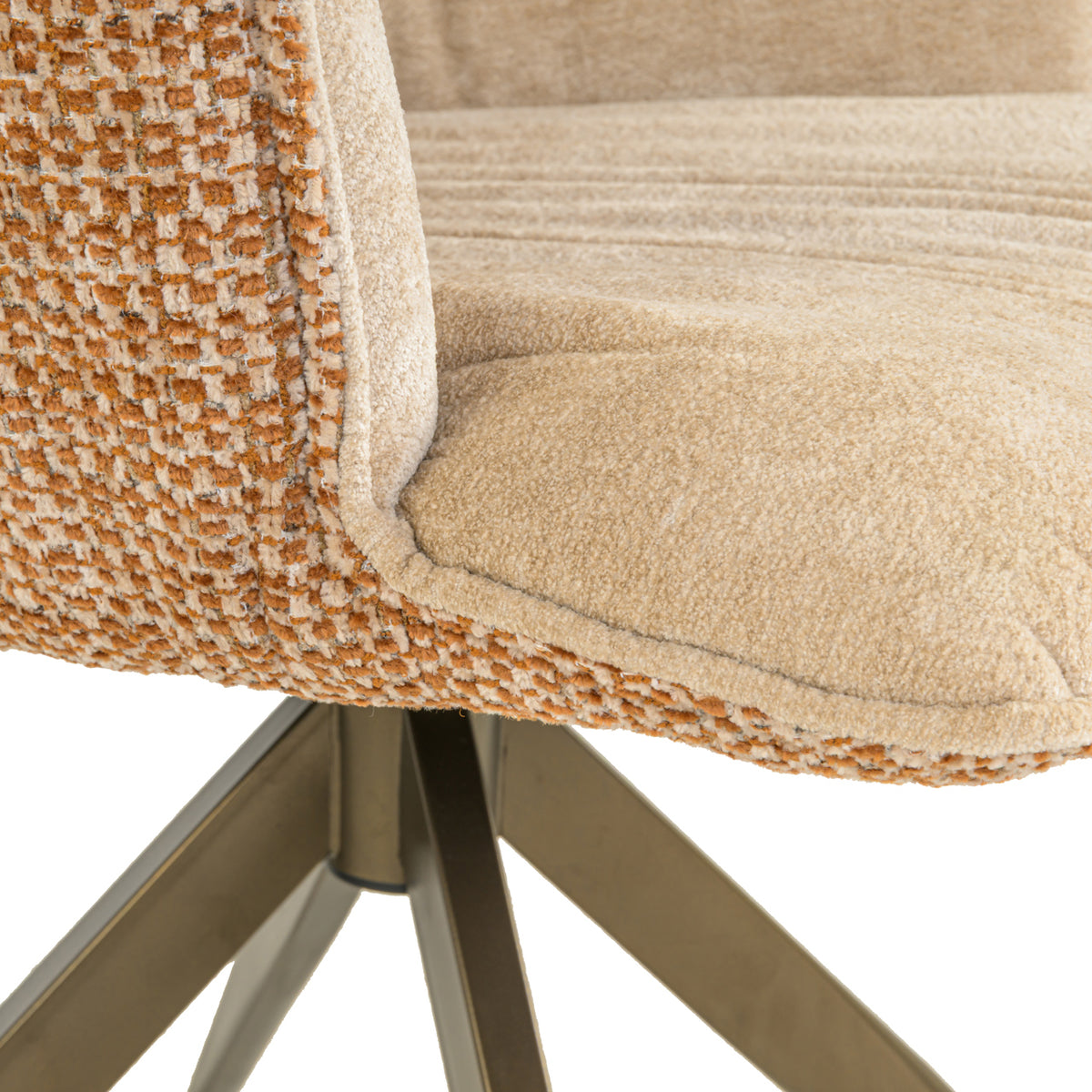 Richmond Möbel Esszimmerstuhl Chase drehbar ginger jacquard | 216782