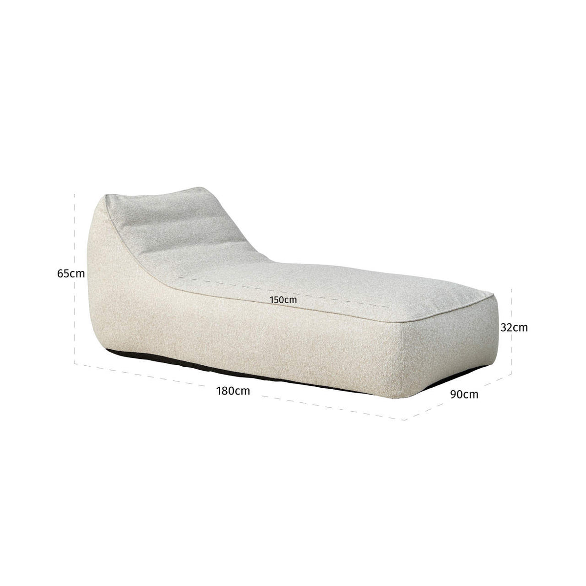 Richmond Möbel Outdoor Liege Solada ecru | 216963
