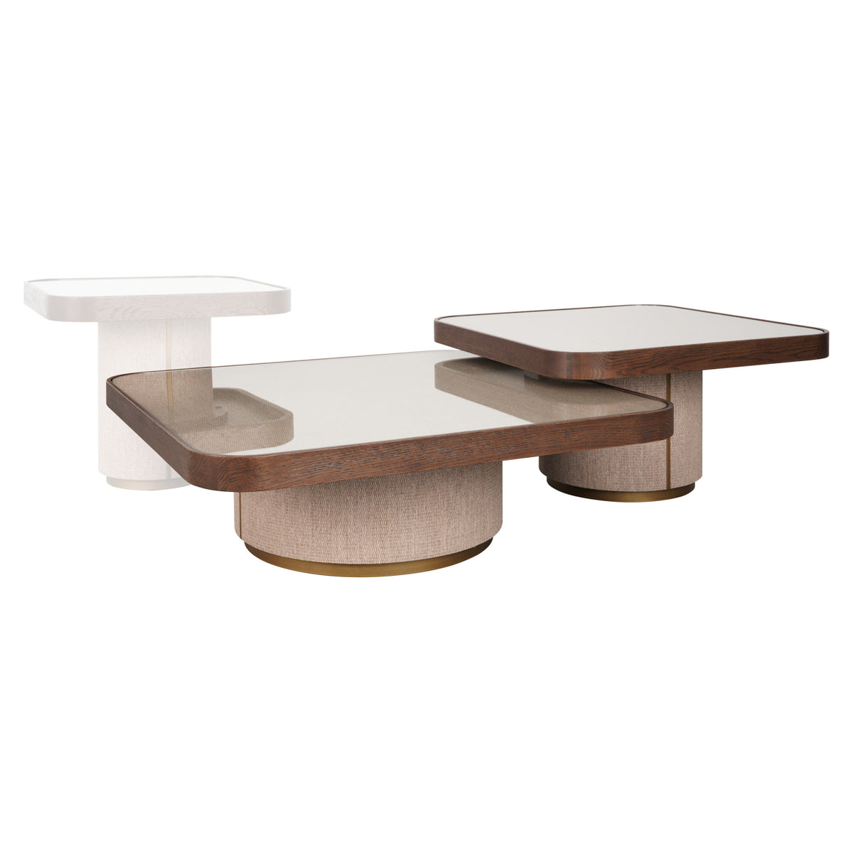 Richmond Möbel Couchtisch Willox (Set von 2) beige | 214289