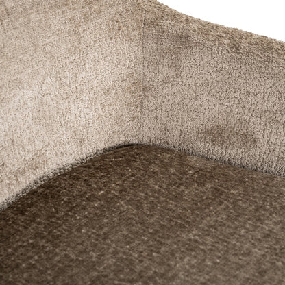 Richmond Möbel | Drehstuhl Marlon aus Chenille | Taupe