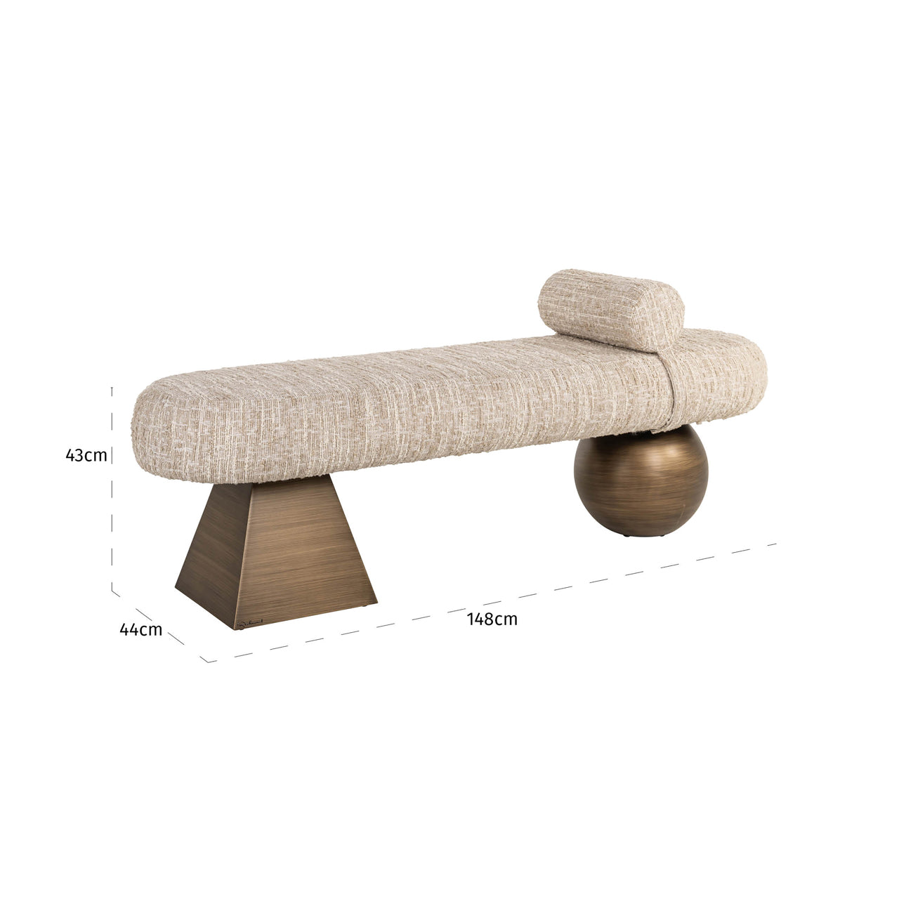 Richmond Möbel | Bank Alexander Jones (Geneva) | Beige-angora
