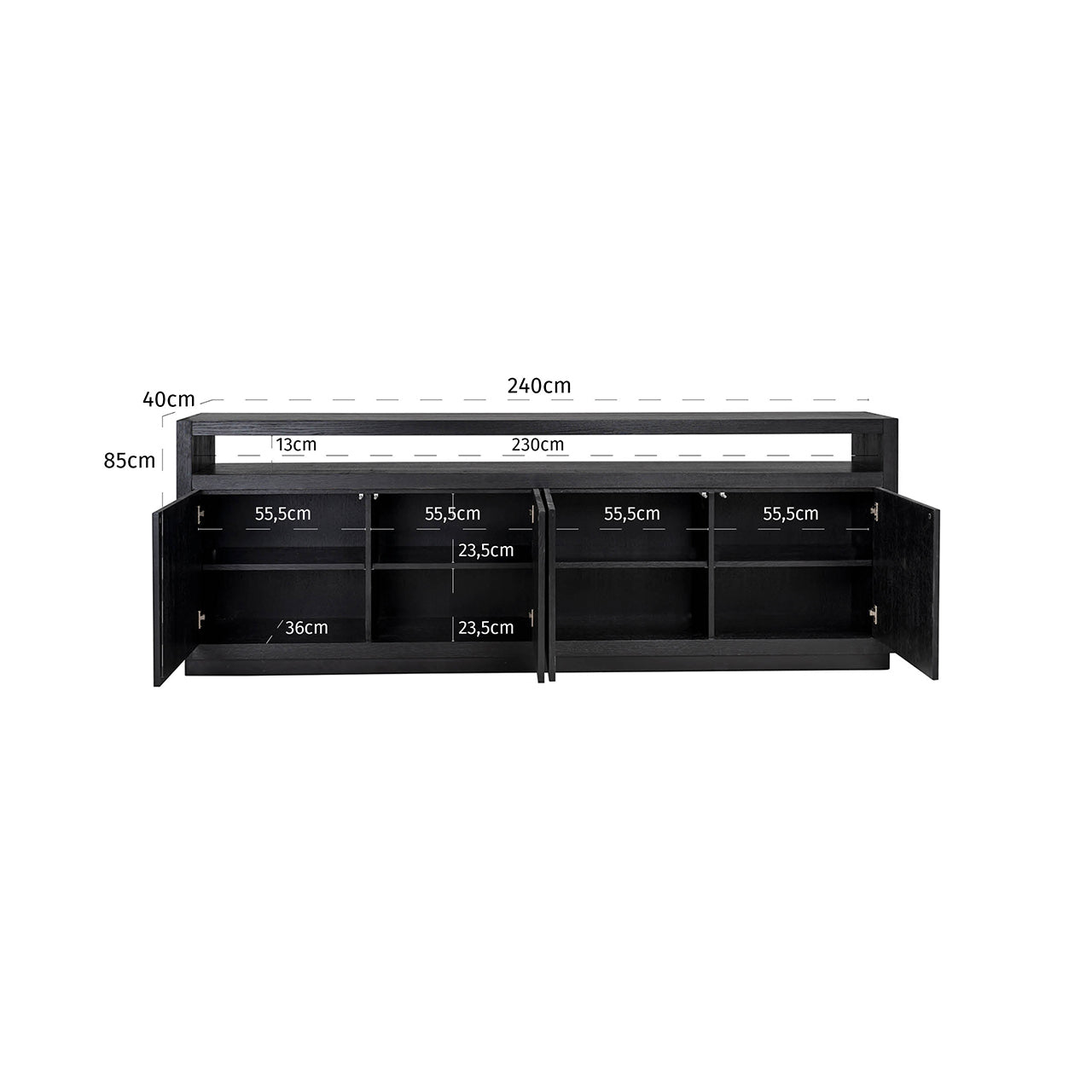 Richmond Möbel | Sideboard Oakura | Black