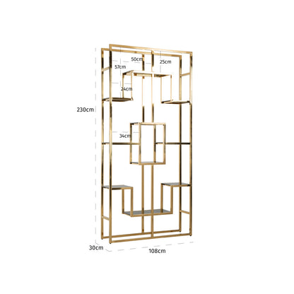 Richmond Möbel | Vitrine Magnus | Gold