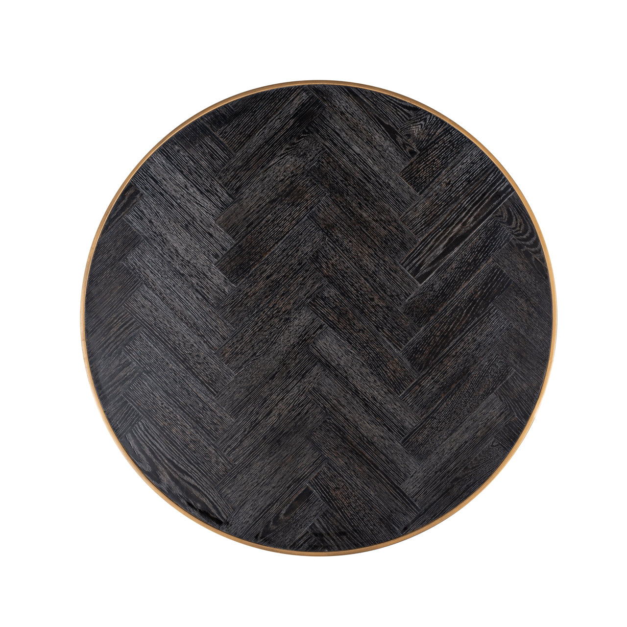 Richmond Möbel | Couchtisch Blackbone Brass (Set von 2) | Black-rustic